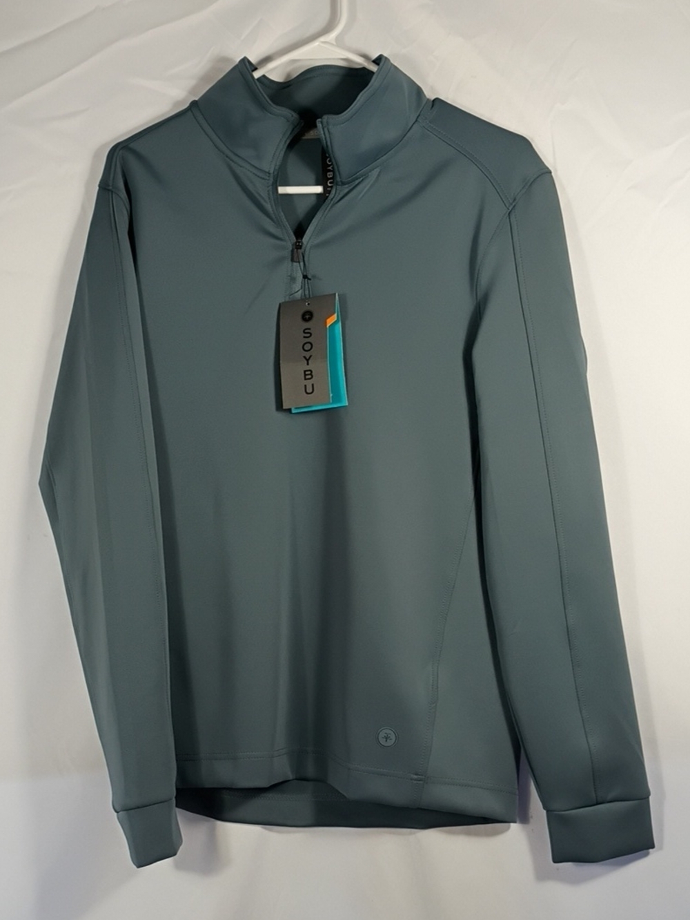 NWT Soybu Men's Thunder Cloud Grat Quarter Zip Performance Pullover Size Small